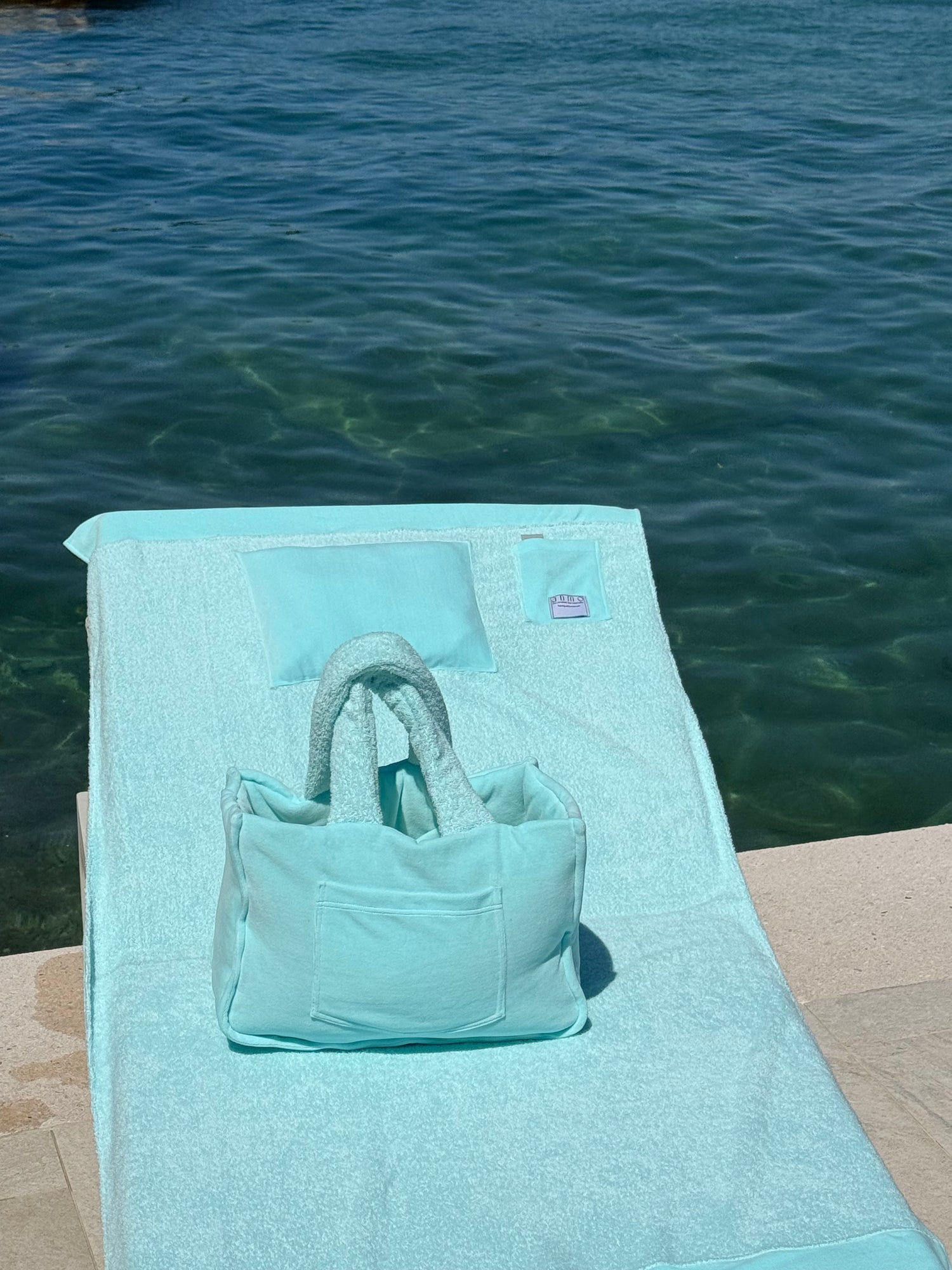 Anmo tote / tiffany blue