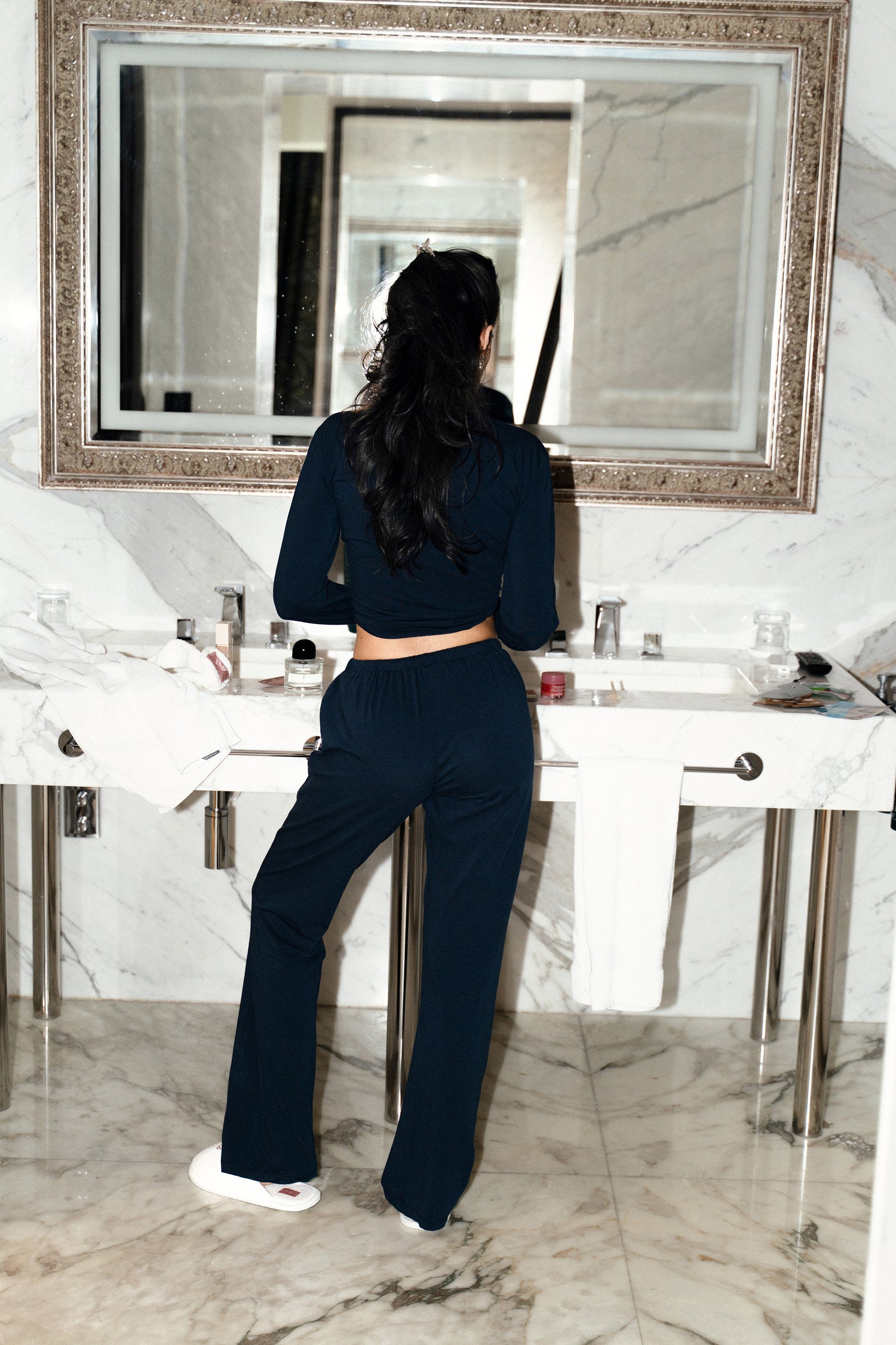 Anmo loungewear set — navy blue