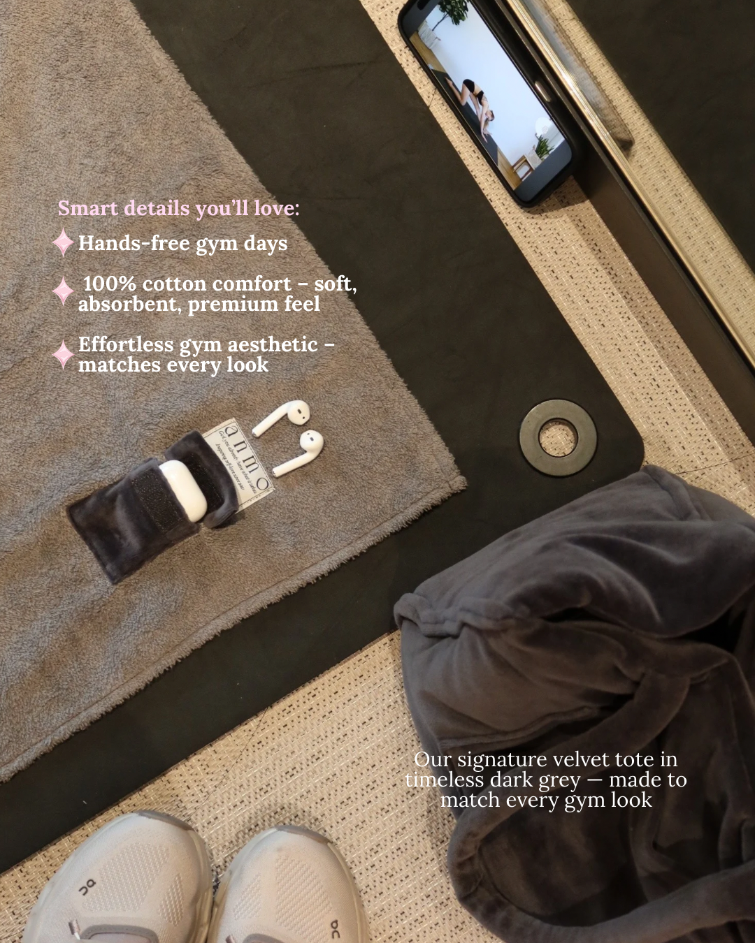 Anmo Gym Set: towel + bag