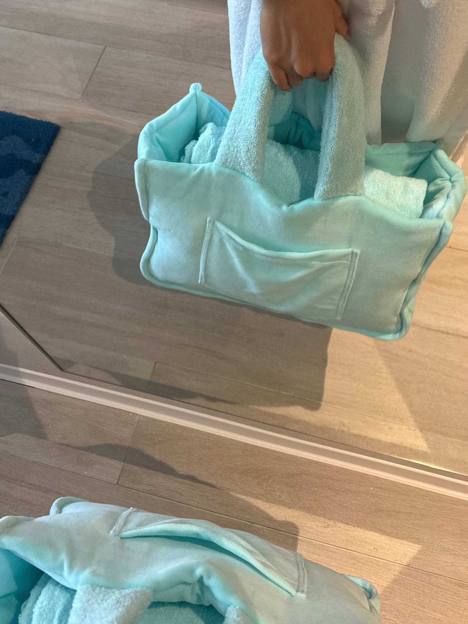 Anmo tote / tiffany blue