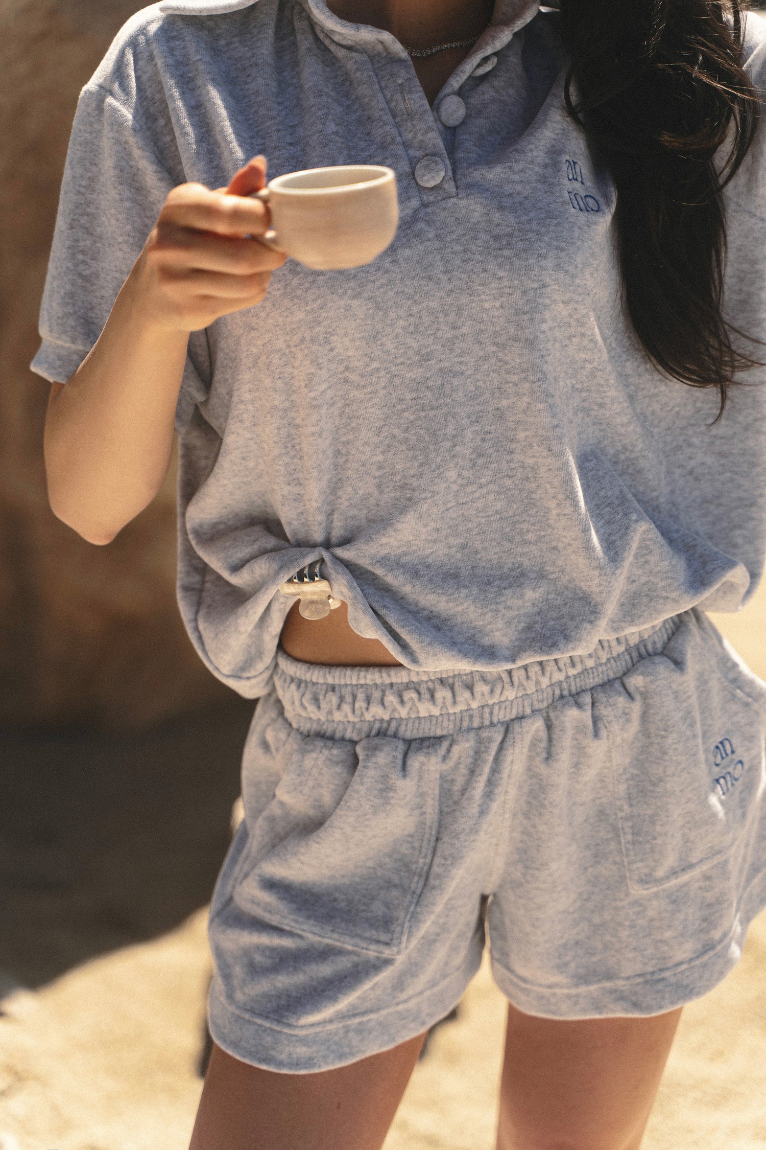 Grey polo set