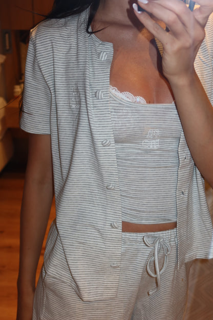 Soft striped cotton set