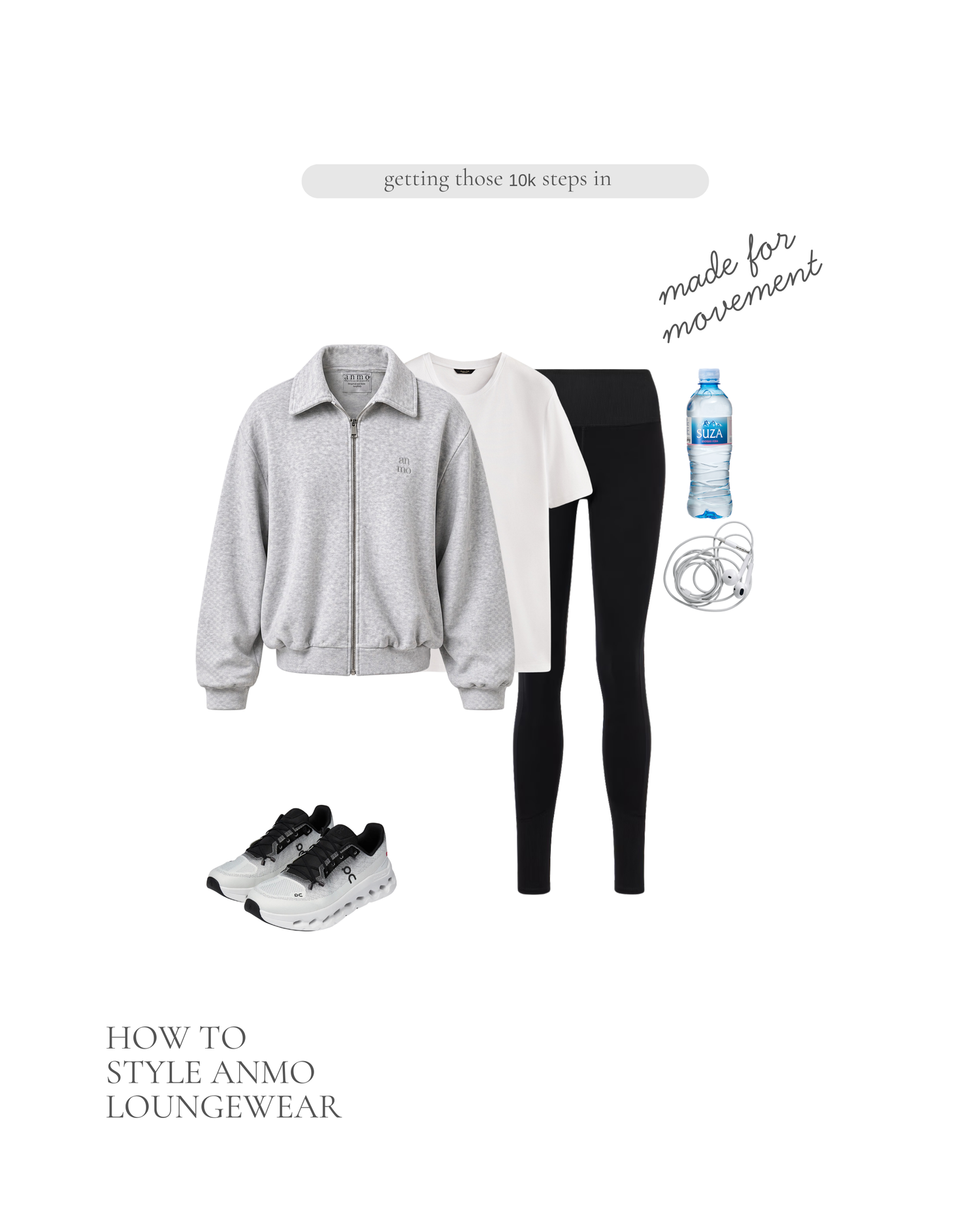 Anmo soft bomber — soft gray