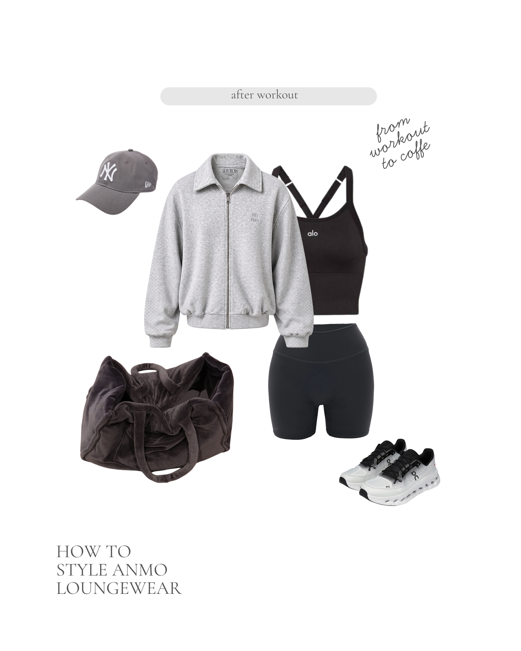 Anmo soft bomber — soft gray