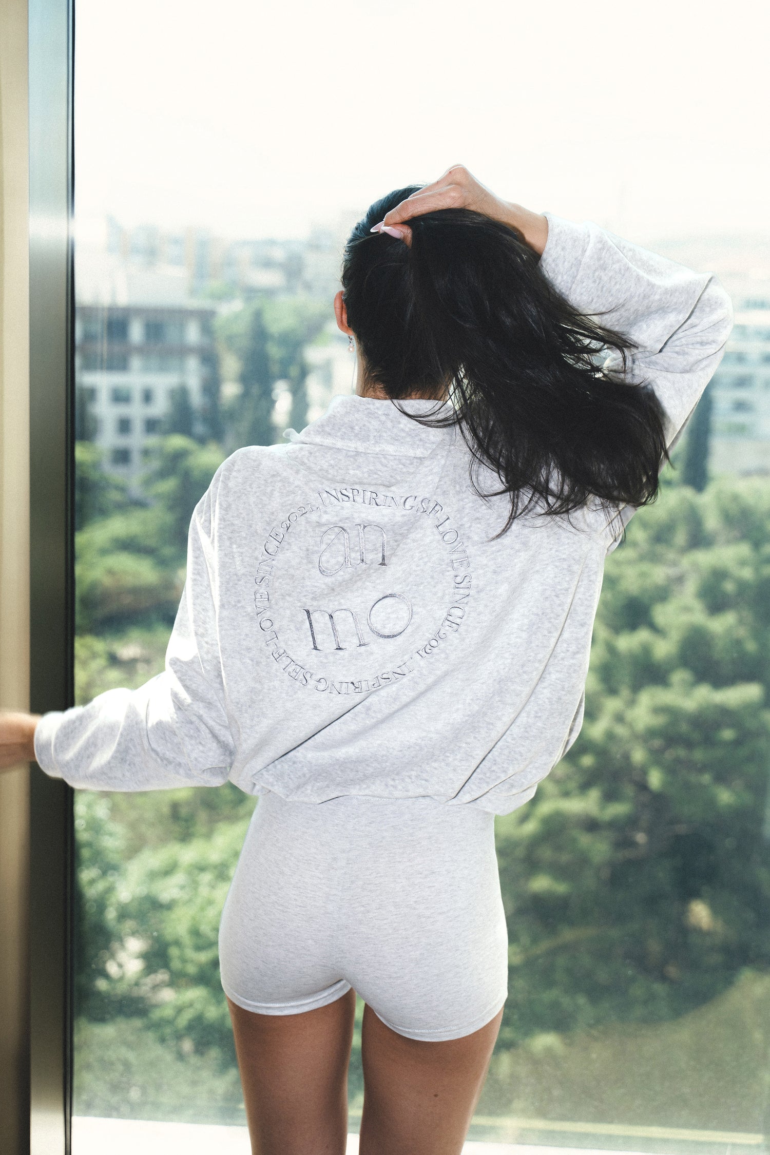 Anmo soft bomber — soft gray