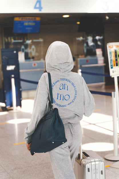 Soft gray hoodie set