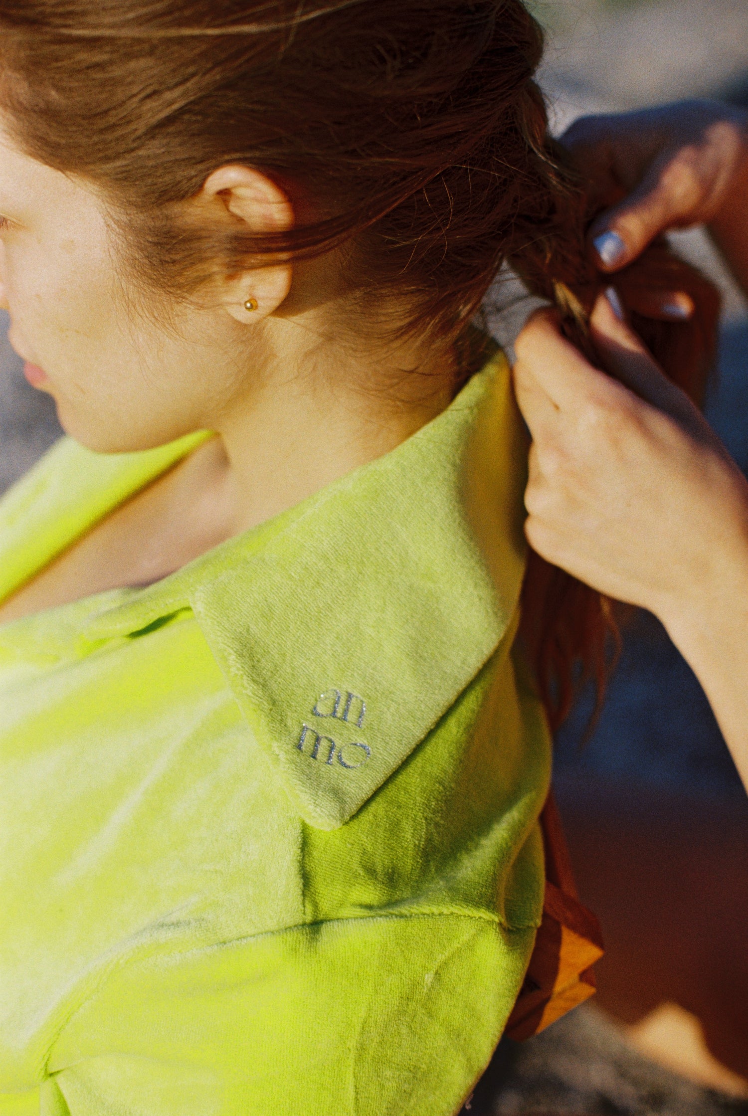 Lime Green Velvet Set